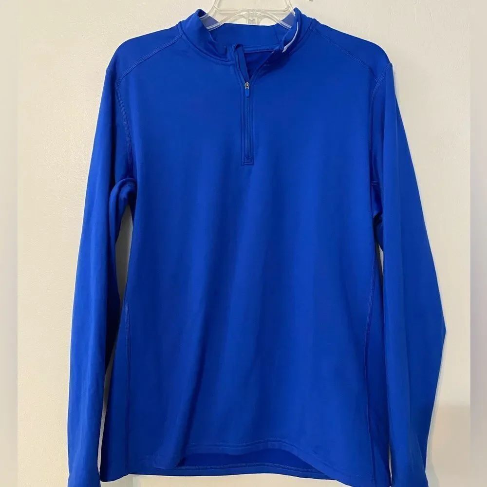Nike Men's Royal Blue 1/4 Zip-Up Sweater